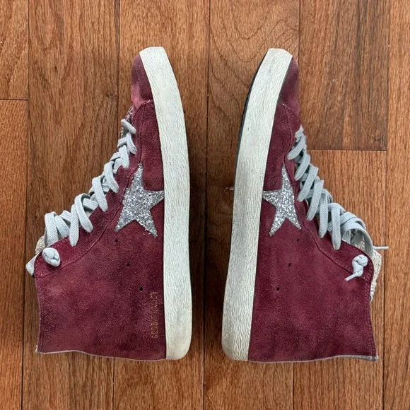 Golden Goose Burgundy Francy Sneakers - Picture 4 of 9